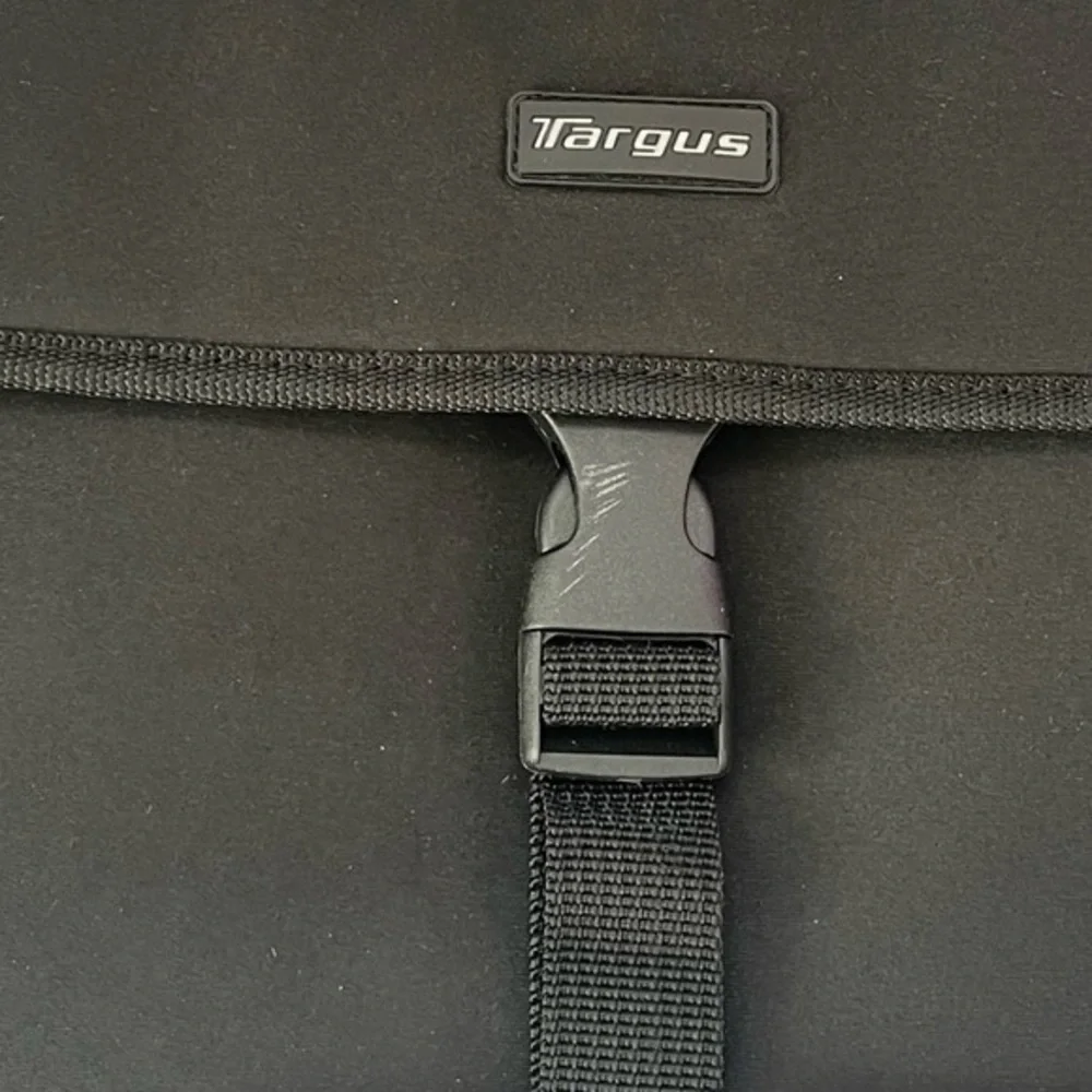 Targus Black and Gray Laptop Bag with Front Flap Closure